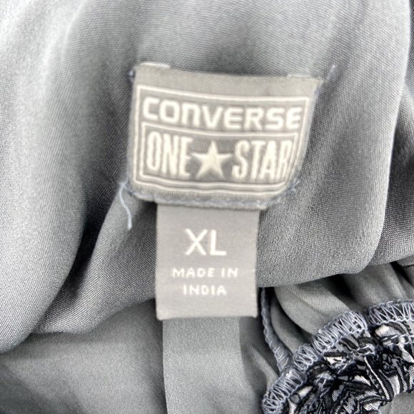 Converse One Star XL Sundress Semi Sheer Gray and Black Paisley Wrinkle Resist - Picture 9 of 9
